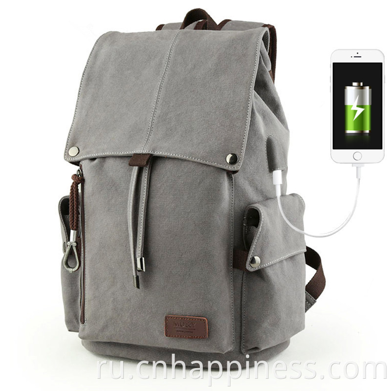Большой отдых на открытом воздухе Business Bags Backs Carning на туристическом компьютере винтажный холст рюкзак